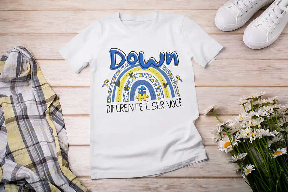 7 Artes Camisa Síndrome de Down Arquivo Editável  2