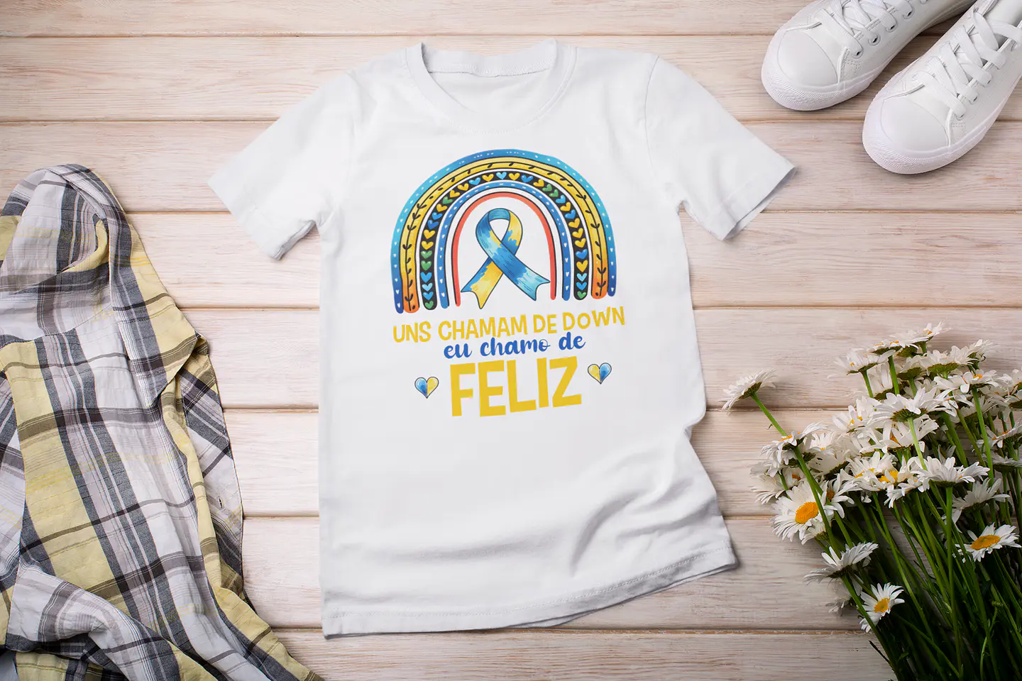 7 Artes Camisa Síndrome de Down Arquivo Editável  3