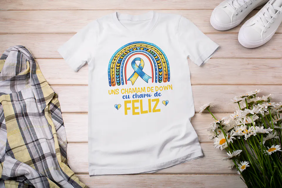 7 Artes Camisa Síndrome de Down Arquivo Editável  3