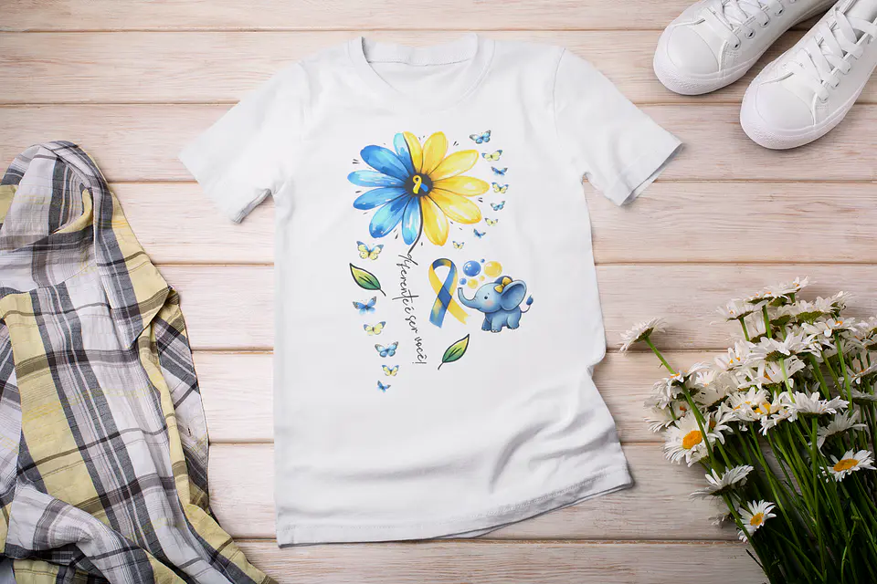 7 Artes Camisa Síndrome de Down Arquivo Editável  4