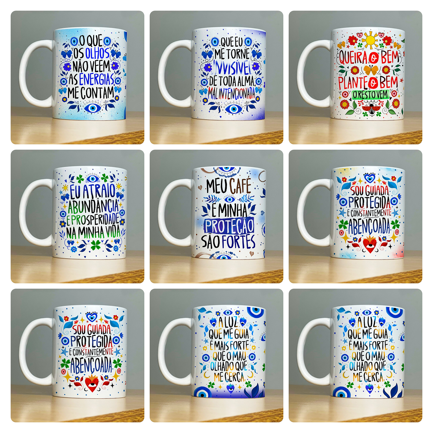 32 Artes para Caneca Olho Grego Proteção Arquivo em Jpg 2