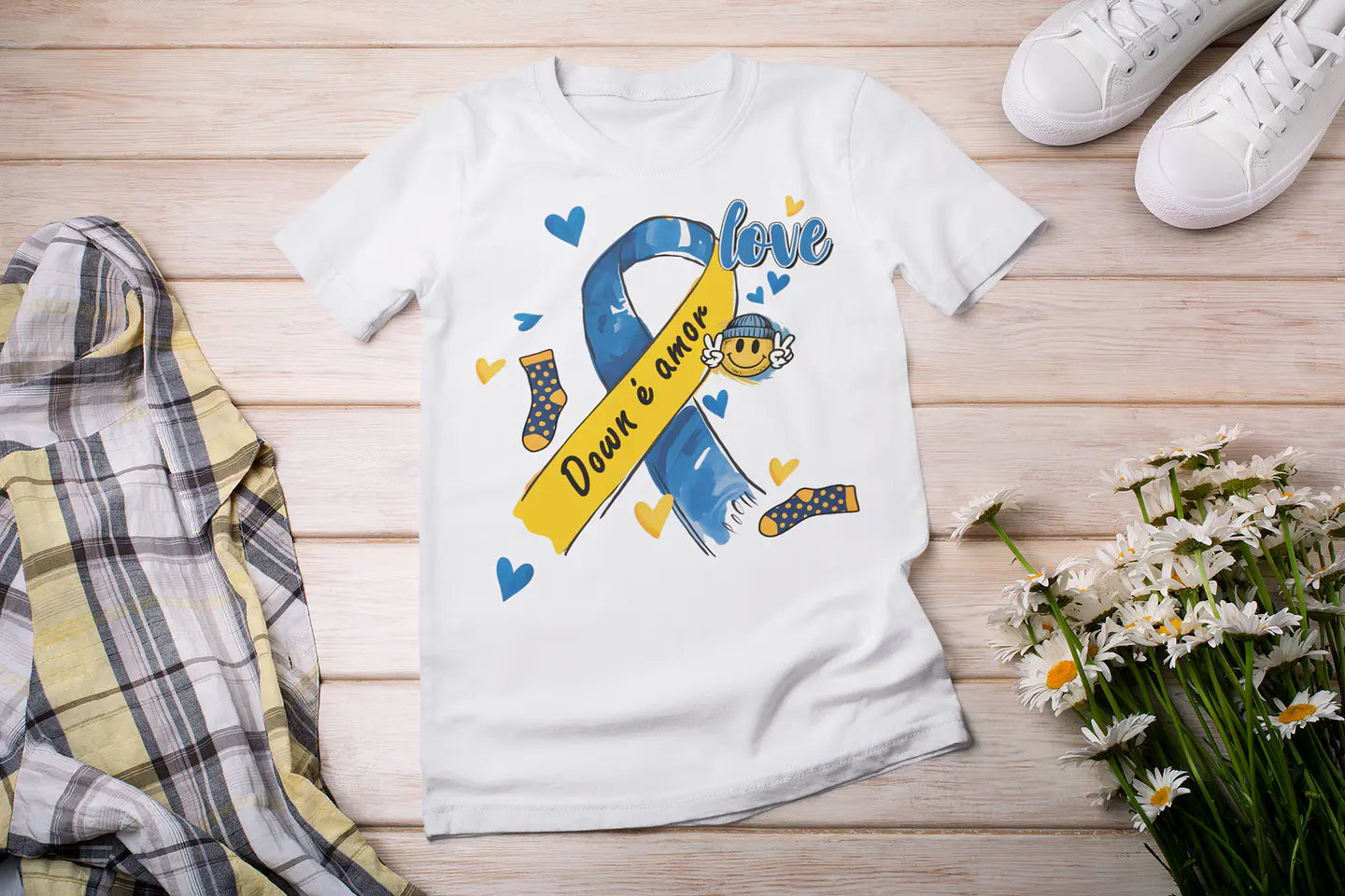 7 Artes Camisa Síndrome de Down Arquivo Editável  5