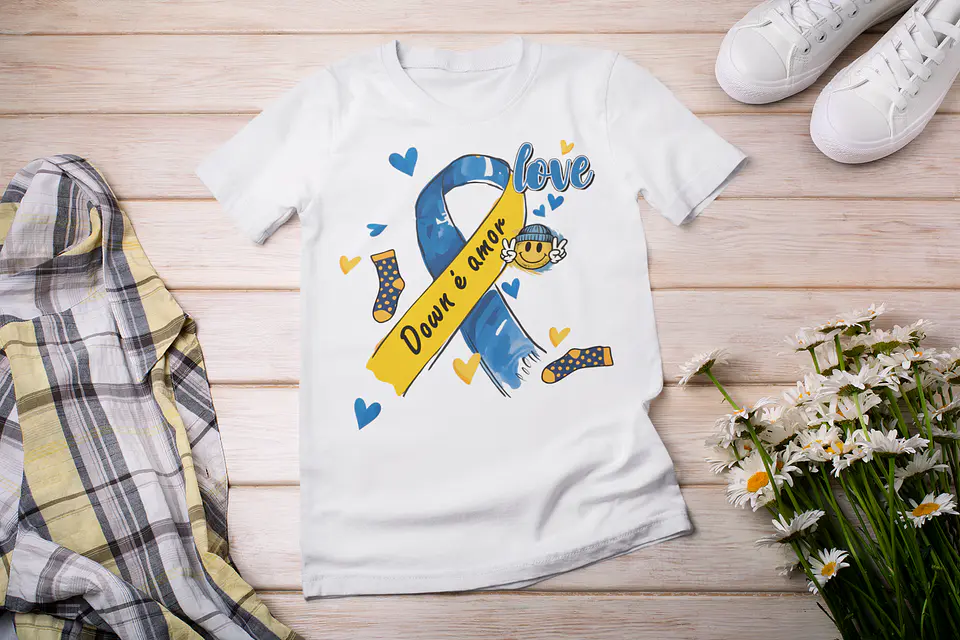 7 Artes Camisa Síndrome de Down Arquivo Editável  5