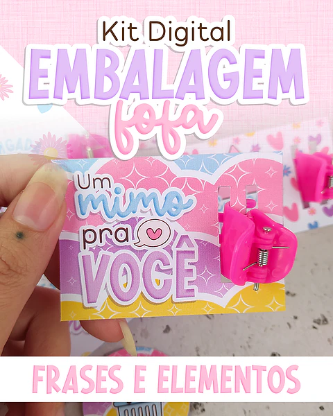 Arquivos prontos para Embalagem fofa Arquivo em Png