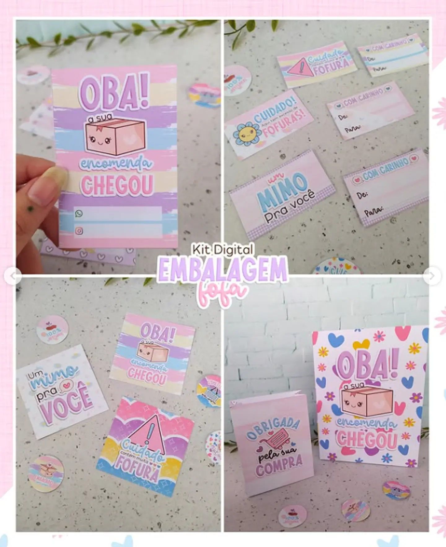 Arquivos prontos para Embalagem fofa Arquivo em Png 3