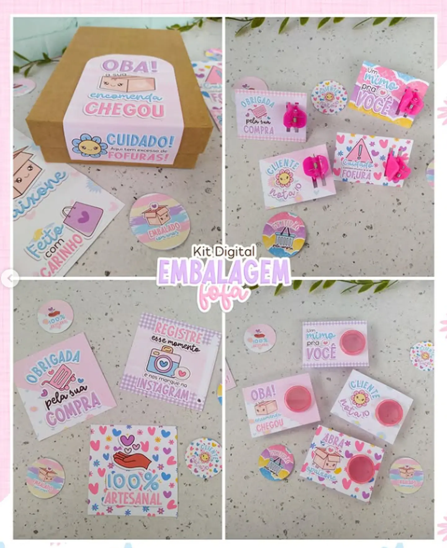 Arquivos prontos para Embalagem fofa Arquivo em Png 4