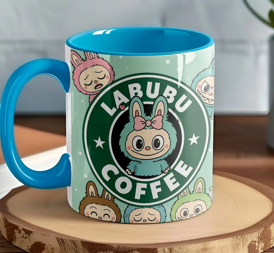 10 Artes para Caneca Labubu Starbucks Arquivo Editável  2