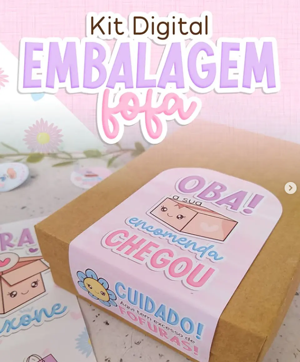 Arquivos prontos para Embalagem fofa Arquivo em Png 5