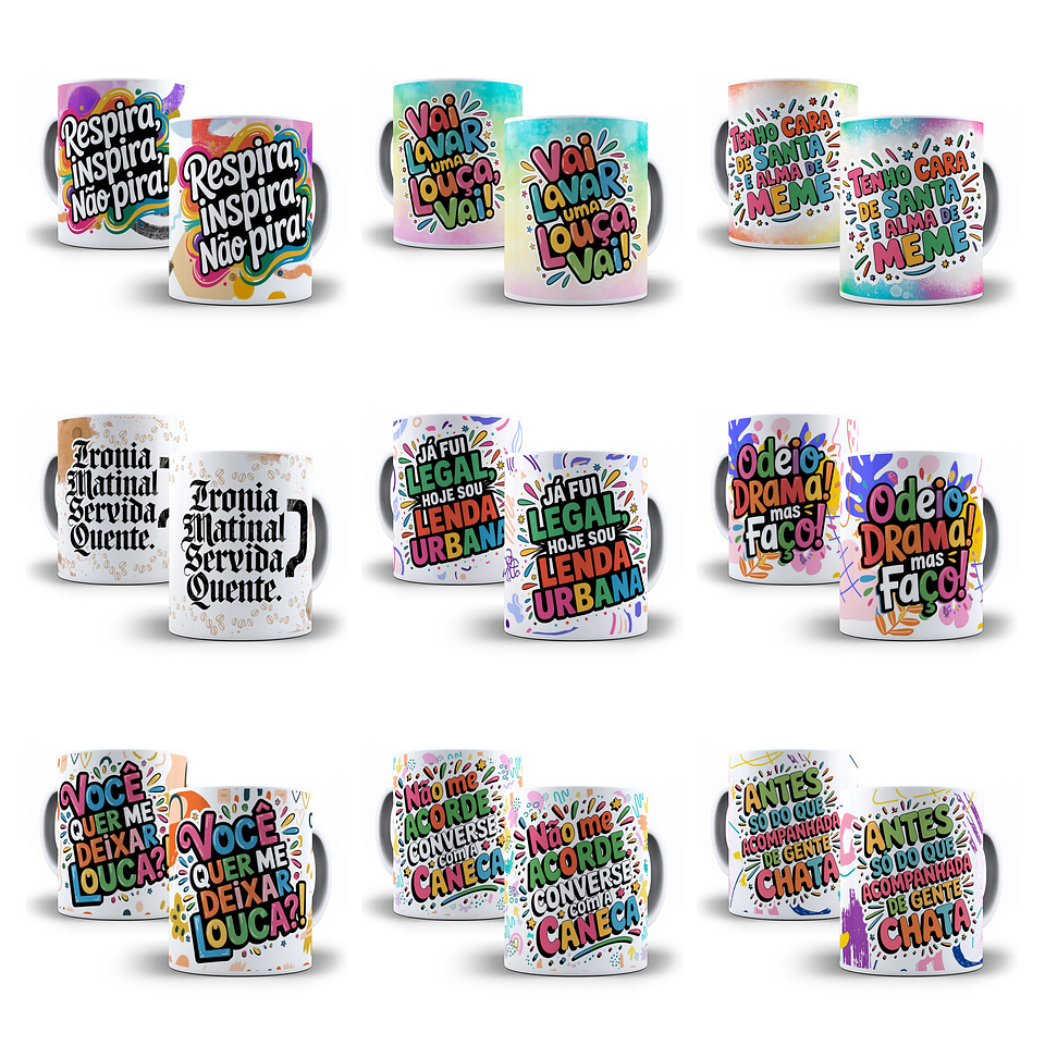 67 Artes para Caneca Frases Engraçadas Sincerão Arquivo em Jpg  6