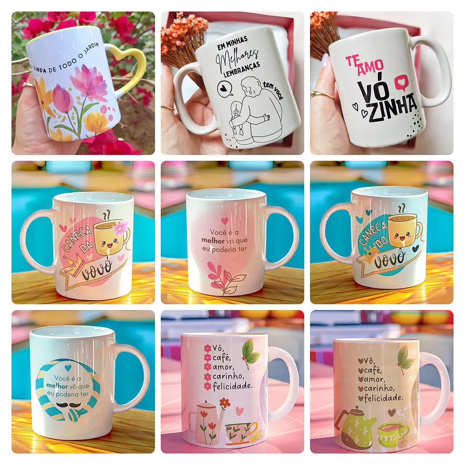 11 Artes para Caneca Dia dos Avos Arquivo em Png  1