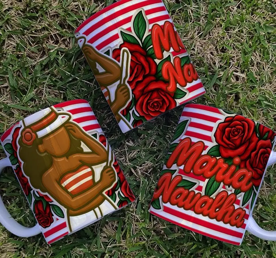 6 Artes para Caneca Zé Pilantra e Maria Navalha Arquivo Editável  2