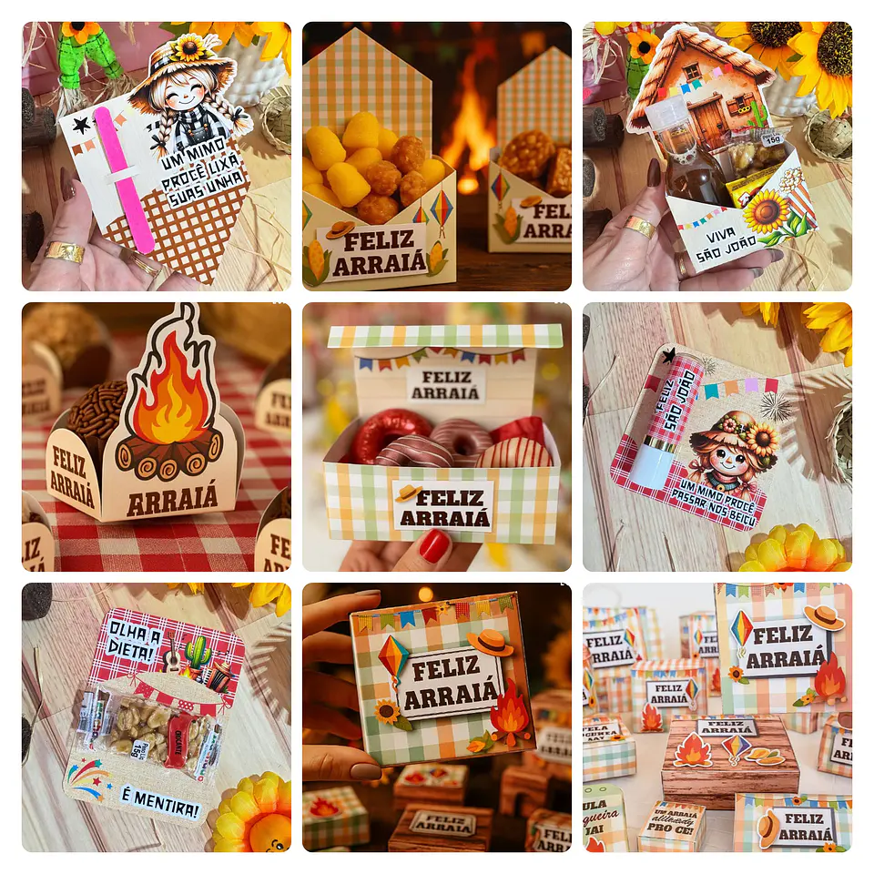 Arquivos de Corte Mimos São João Fresta Junina Arquivo em Png 5