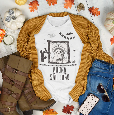 8 Artes para Camisa São João Festa Junina Arquivo Editável 