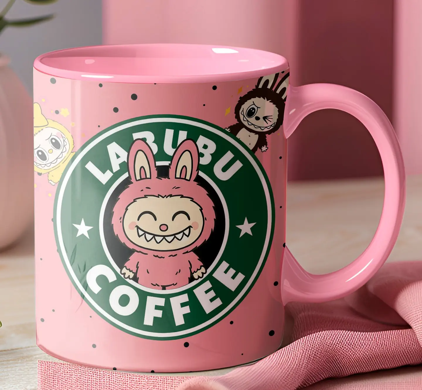 10 Artes para Caneca Labubu Starbucks Arquivo Editável  6