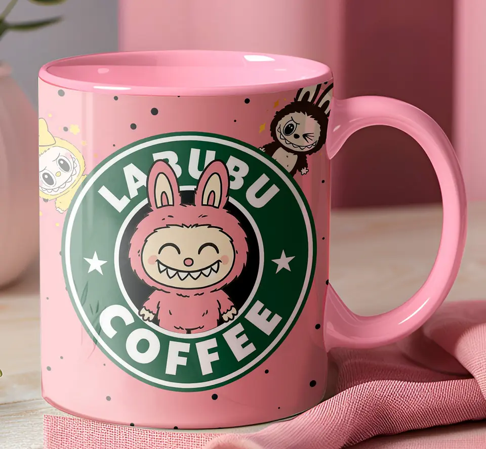 10 Artes para Caneca Labubu Starbucks Arquivo Editável  6
