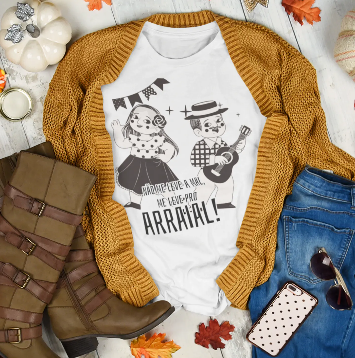 8 Artes para Camisa São João Festa Junina Arquivo Editável  6