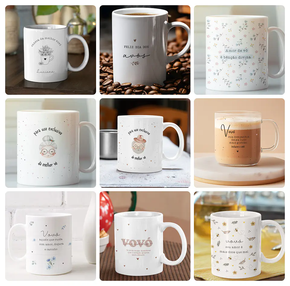 23 Artes para Caneca  Dia dos avós Arquivo em Png 2