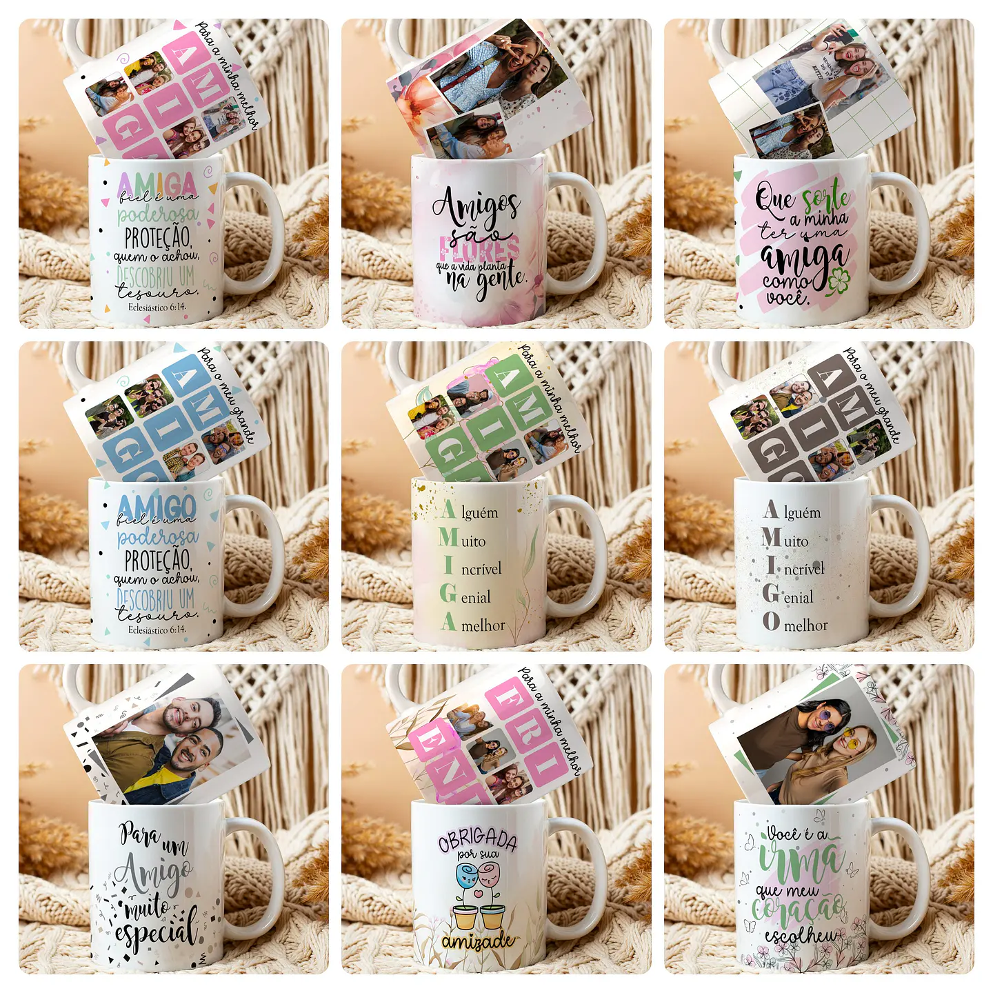 24 Artes para Caneca Amizade Arquivo editável 2