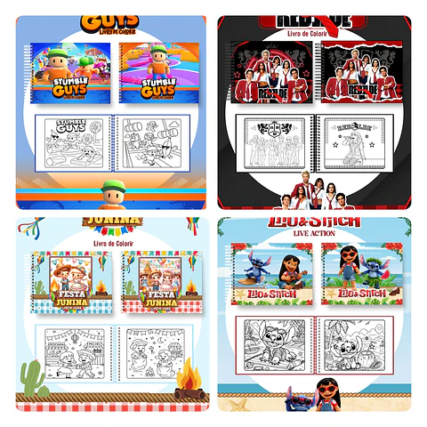 Arquivos Livros para Colorir Personagens Arquivo em Pdf 