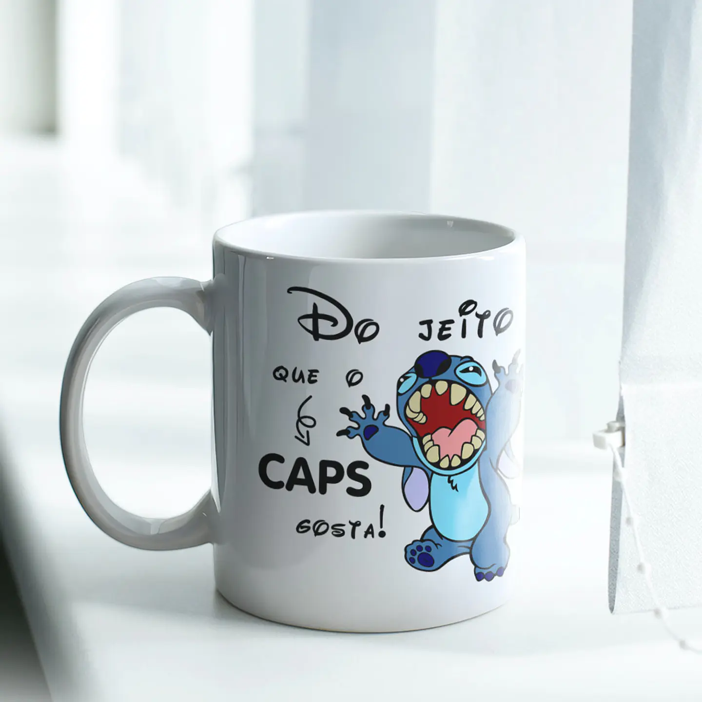 Artes Caneca Stitch e Angel do Jeito que o Caps Gosta em Png  2