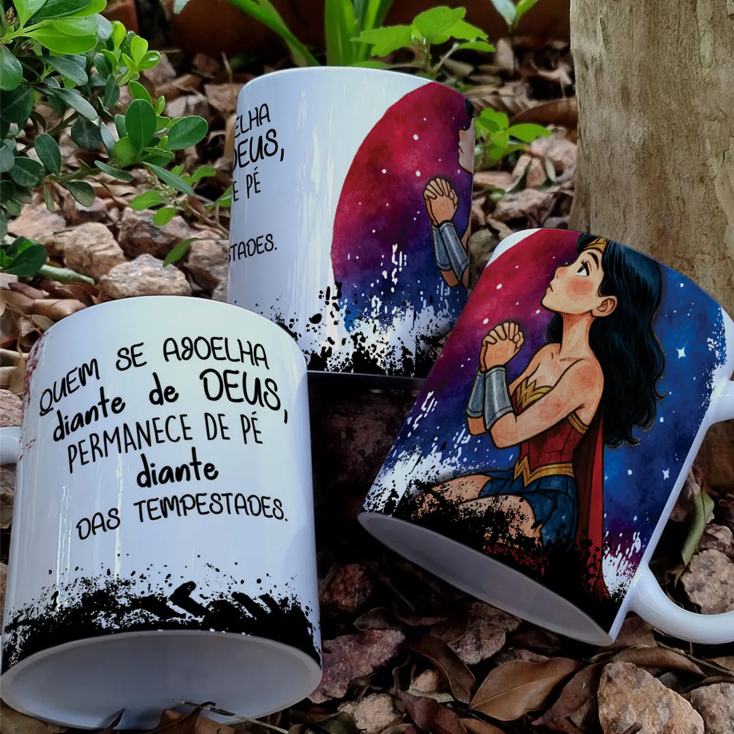 4 Artes para Caneca Religiosa Força Que Vem do Alto Arquivo Editável  2