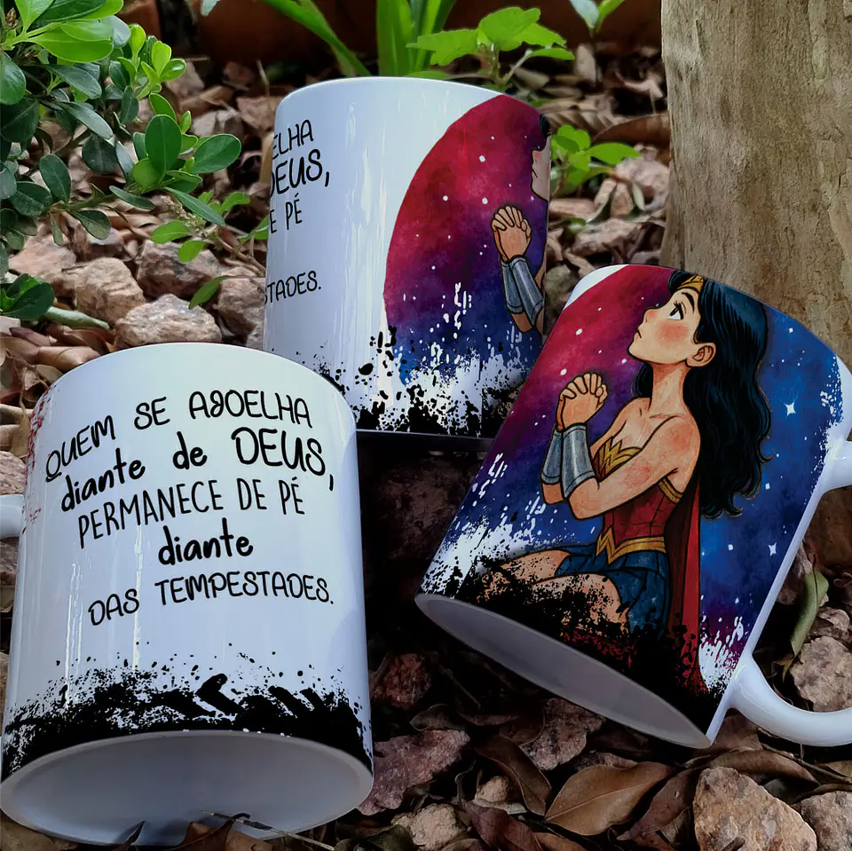 4 Artes para Caneca Religiosa Força Que Vem do Alto Arquivo Editável  2