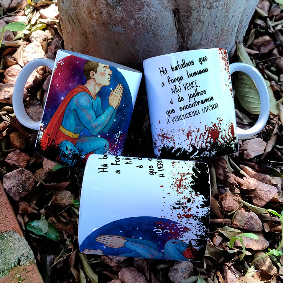 4 Artes para Caneca Religiosa Força Que Vem do Alto Arquivo Editável  4