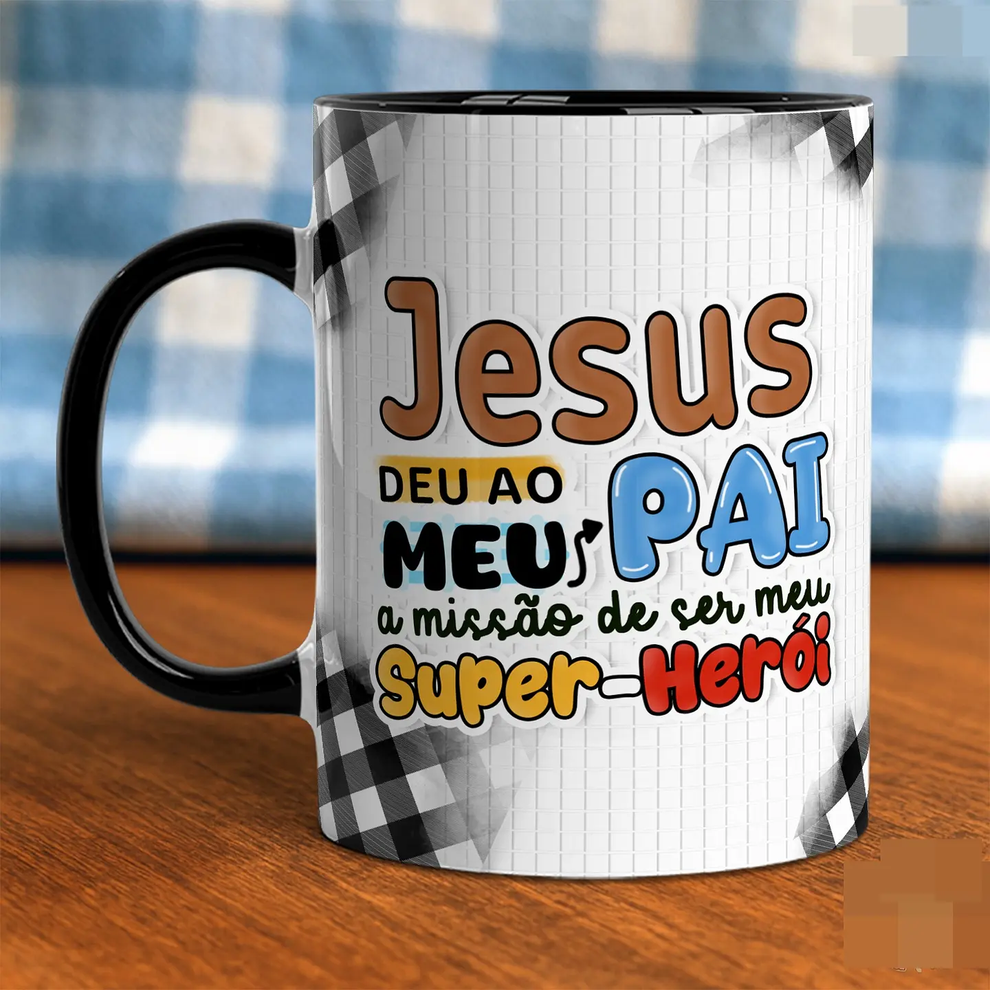 8 Artes para Caneca Dia dos Pais Papai, Meu exemplo de FÉ em Jpg  2