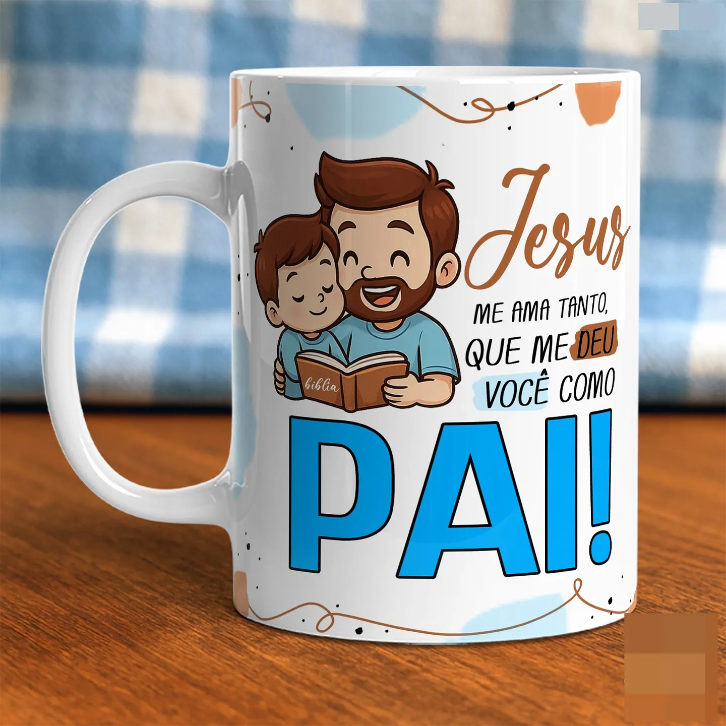 8 Artes para Caneca Dia dos Pais Papai, Meu exemplo de FÉ em Jpg  7