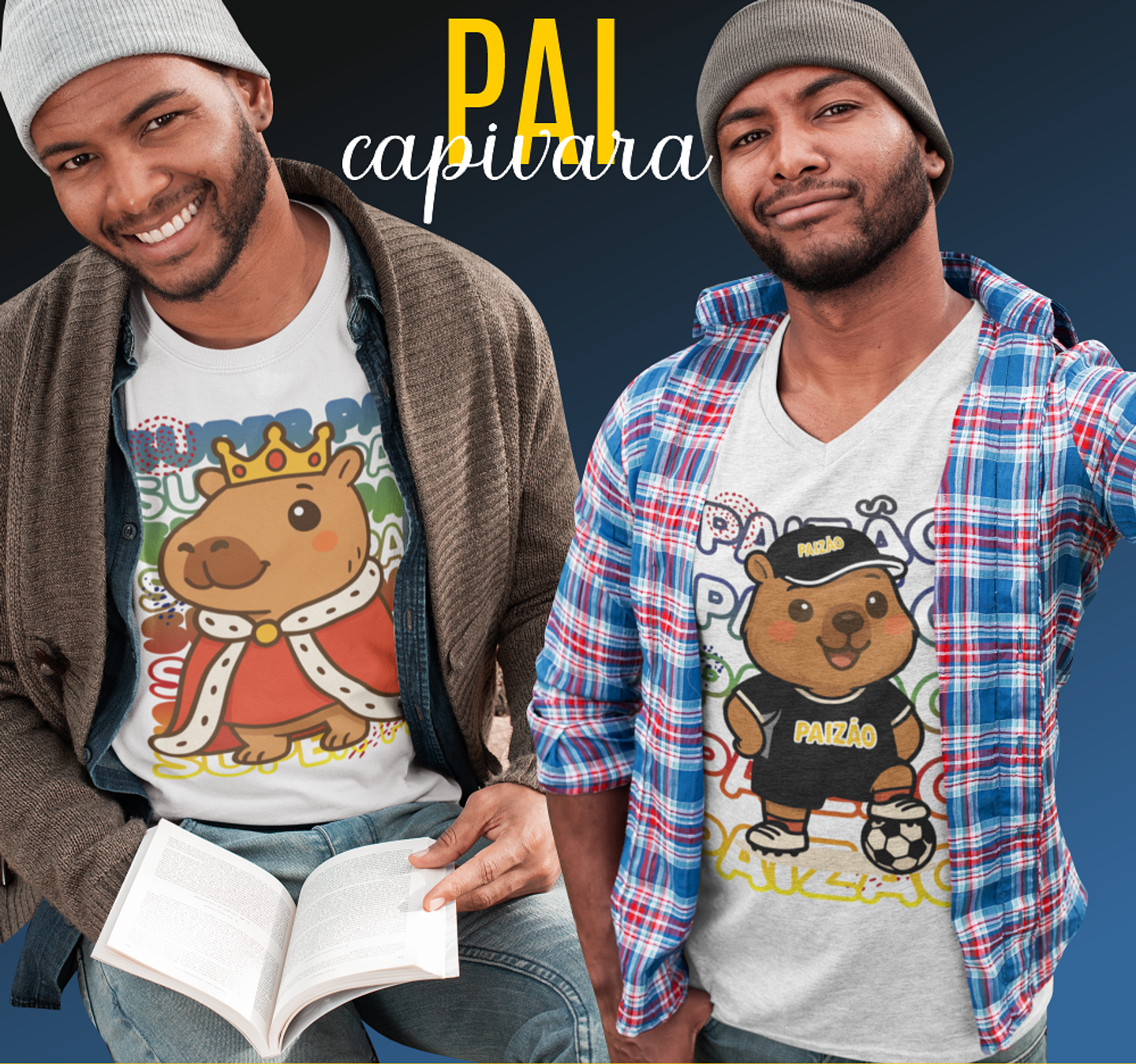 10 Artes para Camisa Dia dos Pais  Capivara Arquivo em Png 3