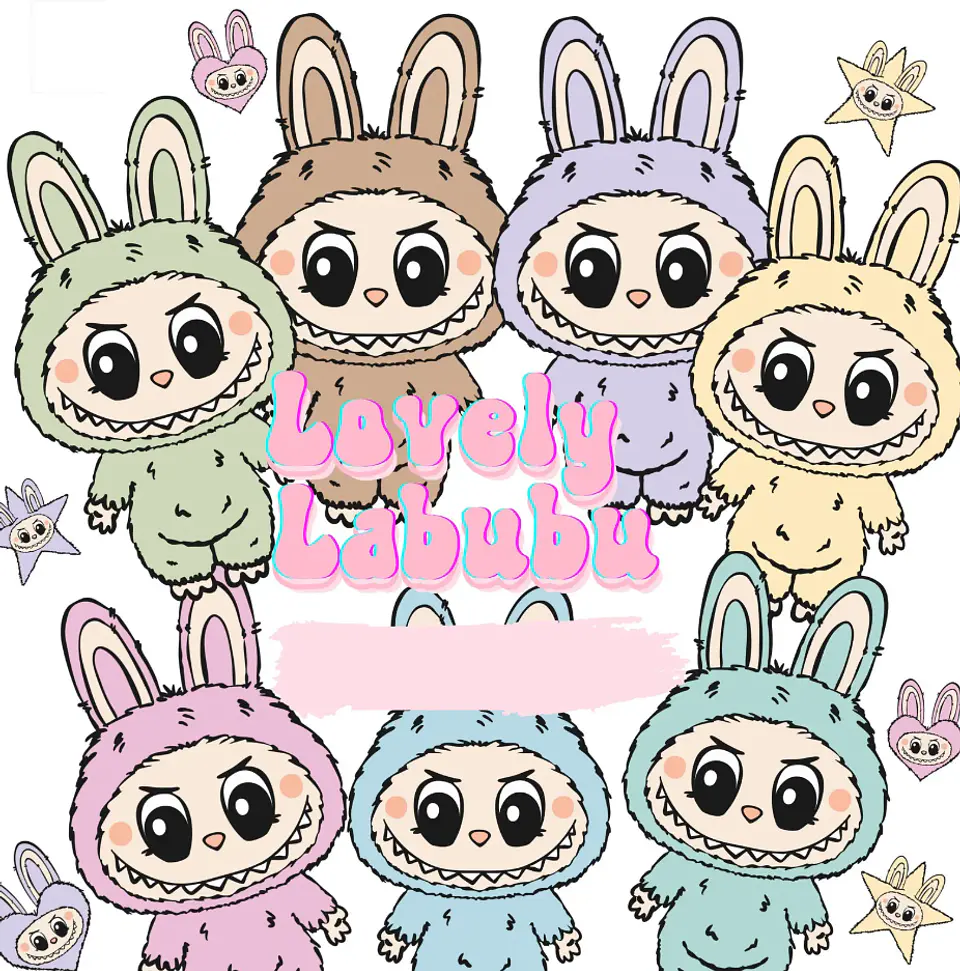 Kit Digital Labubu em Png  1