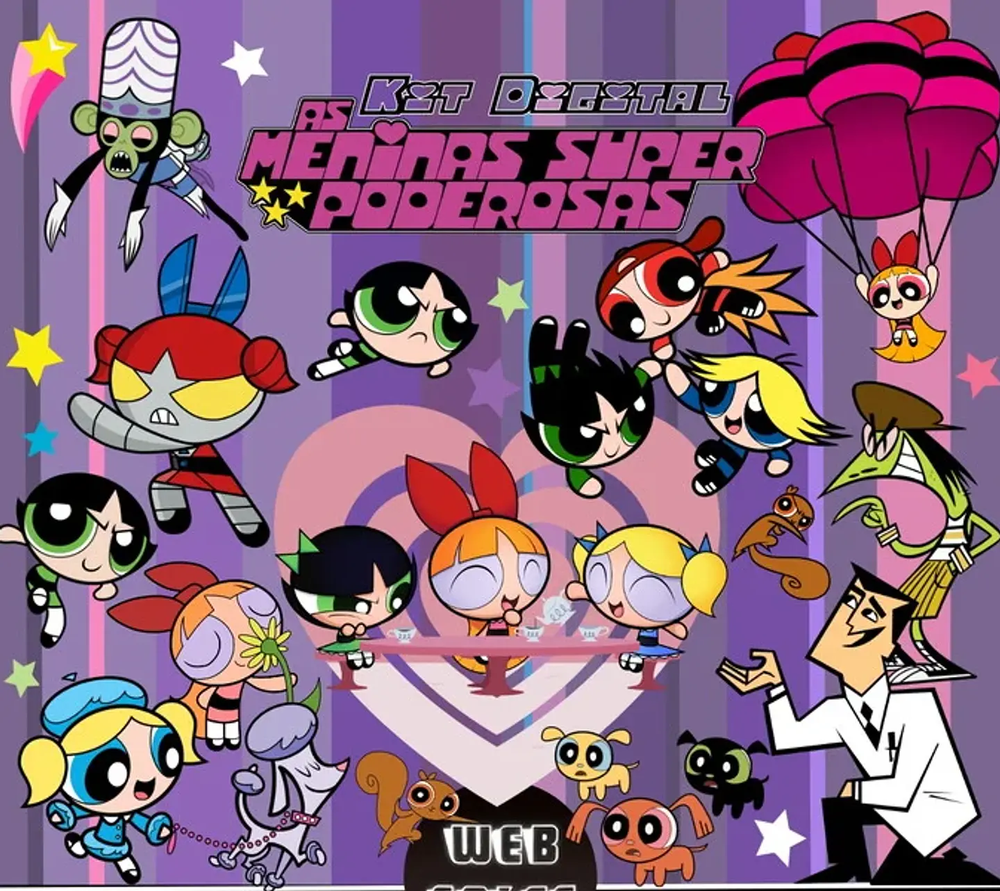 Kit Digital Meninas Super Poderosas em Png  1