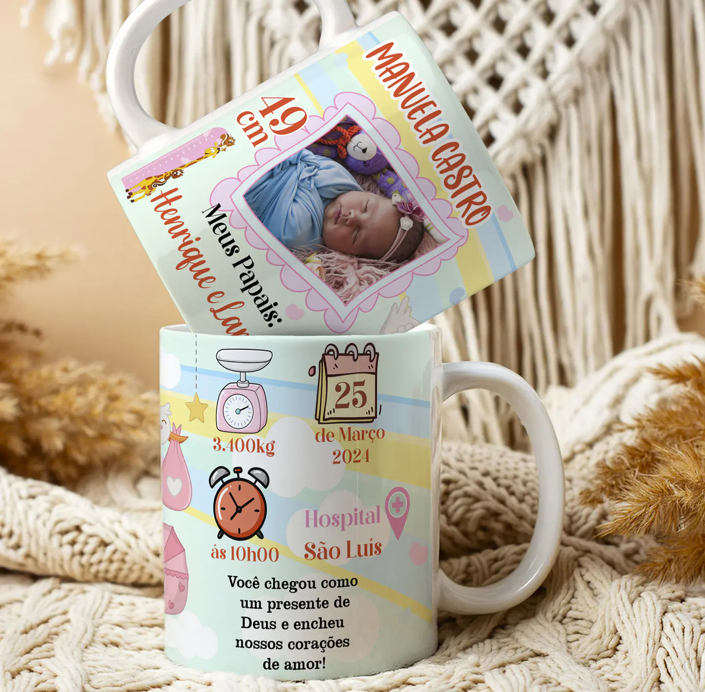 10 Artes para Caneca Nascimento Arquivo Editável  8