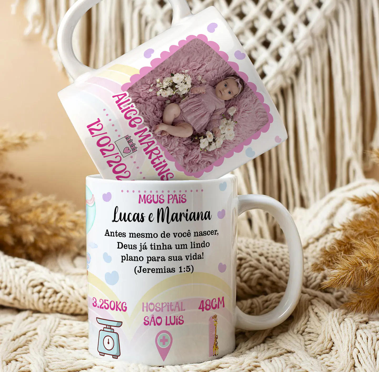 10 Artes para Caneca Nascimento Arquivo Editável  10