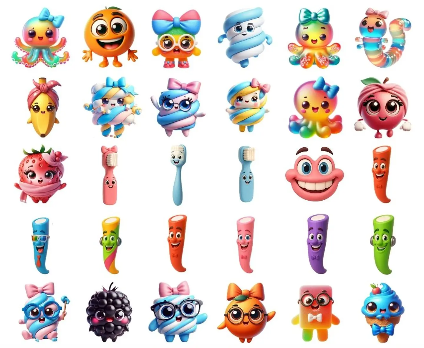 Kit Digital Sweet Candy em Png  2