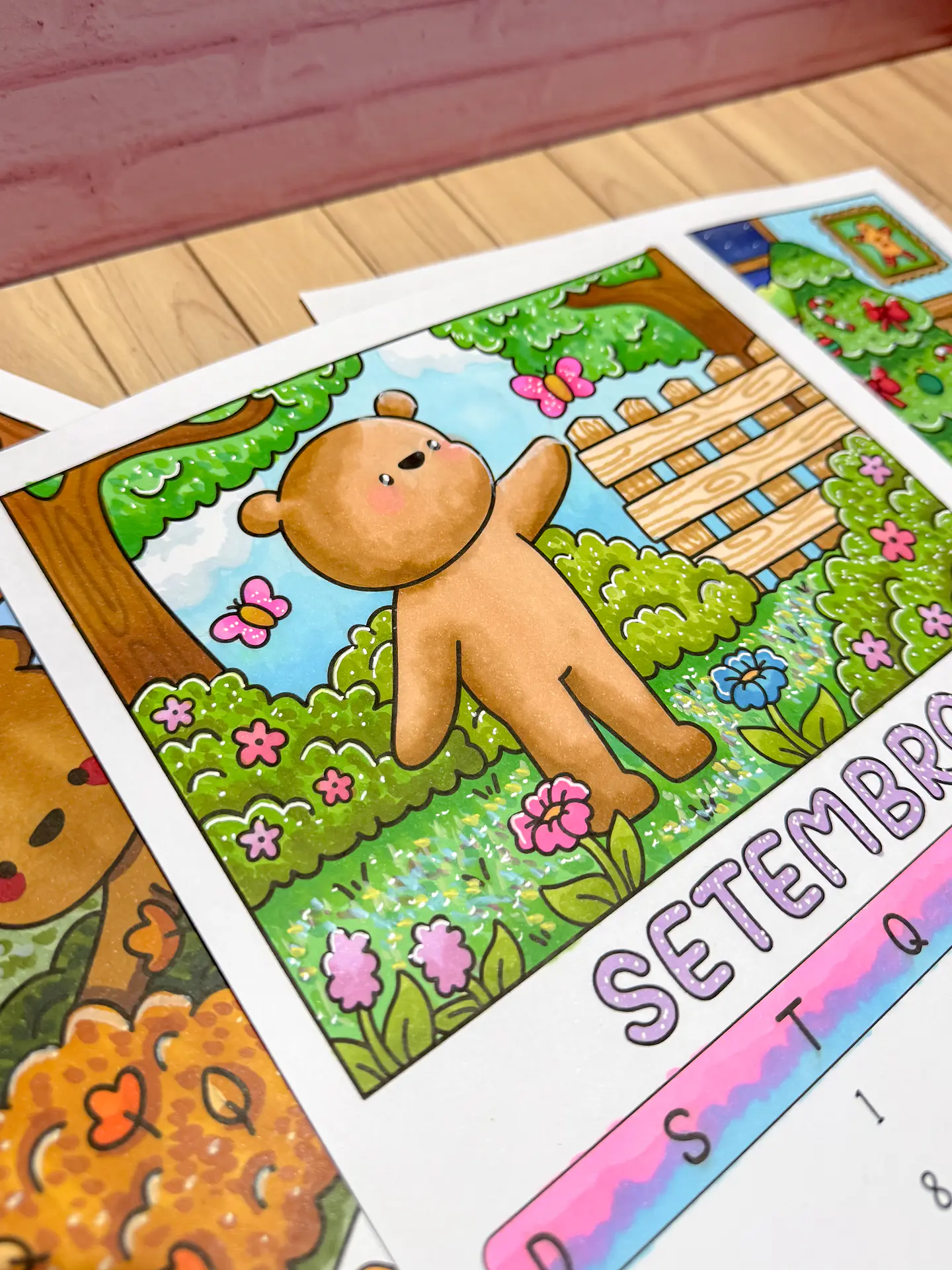 Kit Digital Calendário para Colorir Bobie Goods 2026 em Png  1