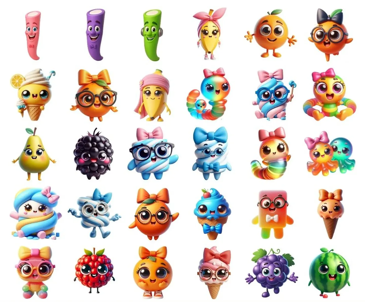 Kit Digital Sweet Candy em Png  3