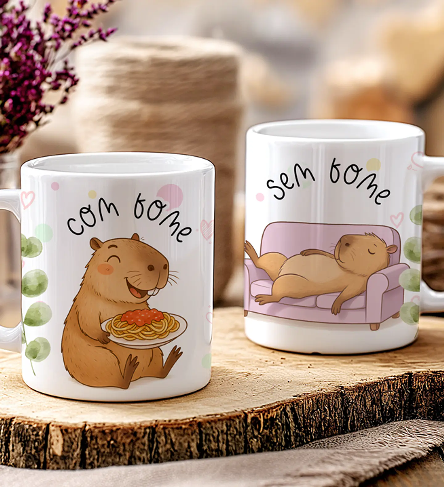 7 Artes Canecas Capivaras Fofas Irônica Arquivos em Jpg  3