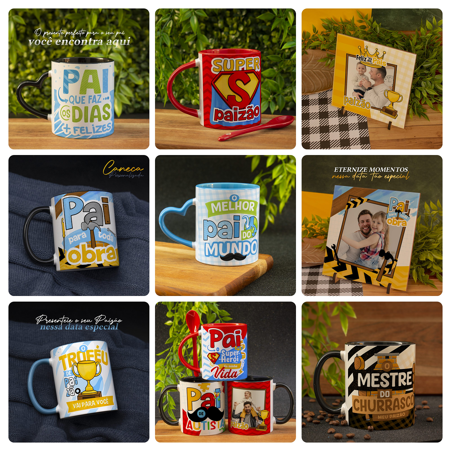 18 Artes para Caneca Dia dos Pais Arquivo em Jpg  1