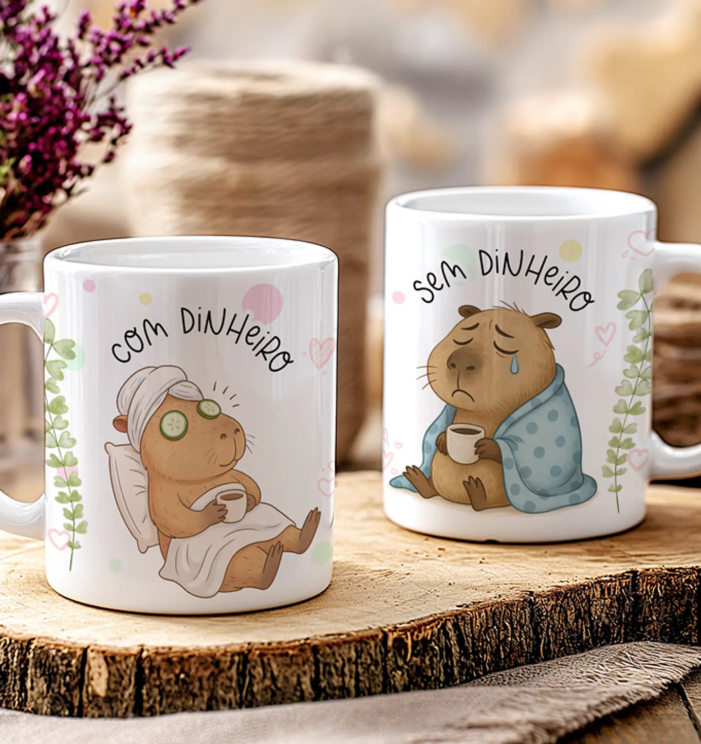 7 Artes Canecas Capivaras Fofas Irônica Arquivos em Jpg  4