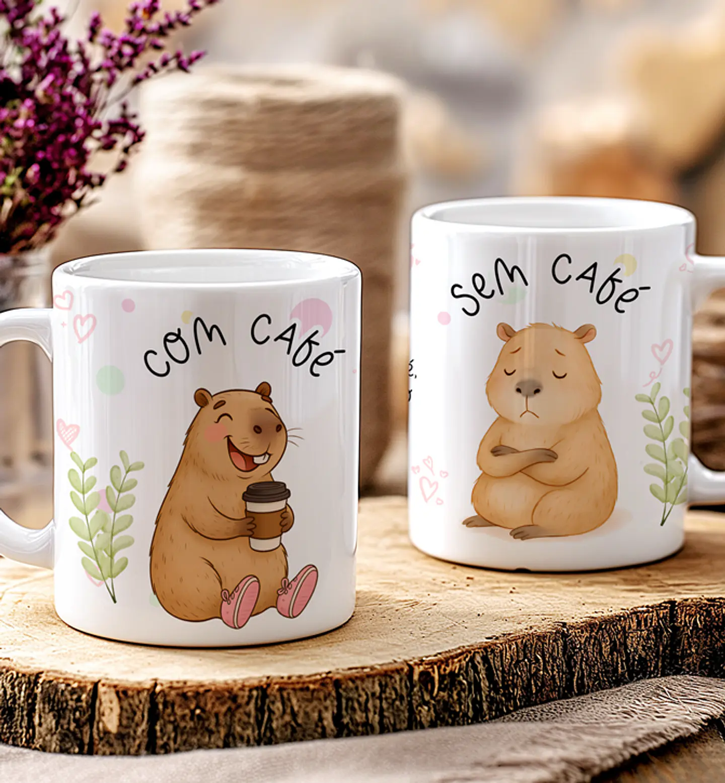 7 Artes Canecas Capivaras Fofas Irônica Arquivos em Jpg  5