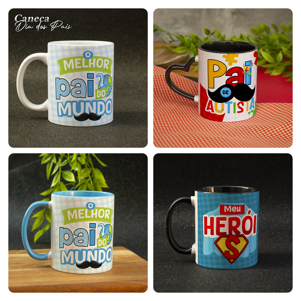 18 Artes para Caneca Dia dos Pais Arquivo em Jpg  3
