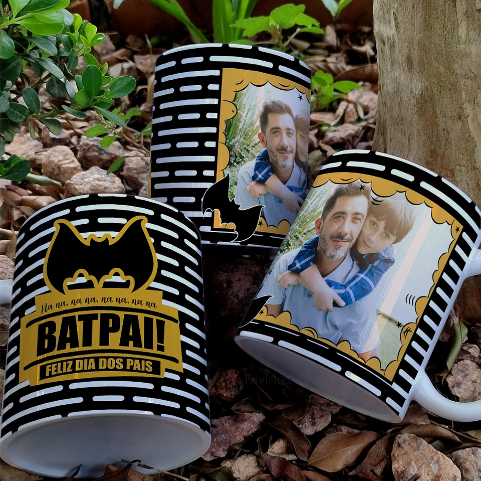 8 Artes para Caneca Dia dos Pais Heróis Arquivo Editável  7