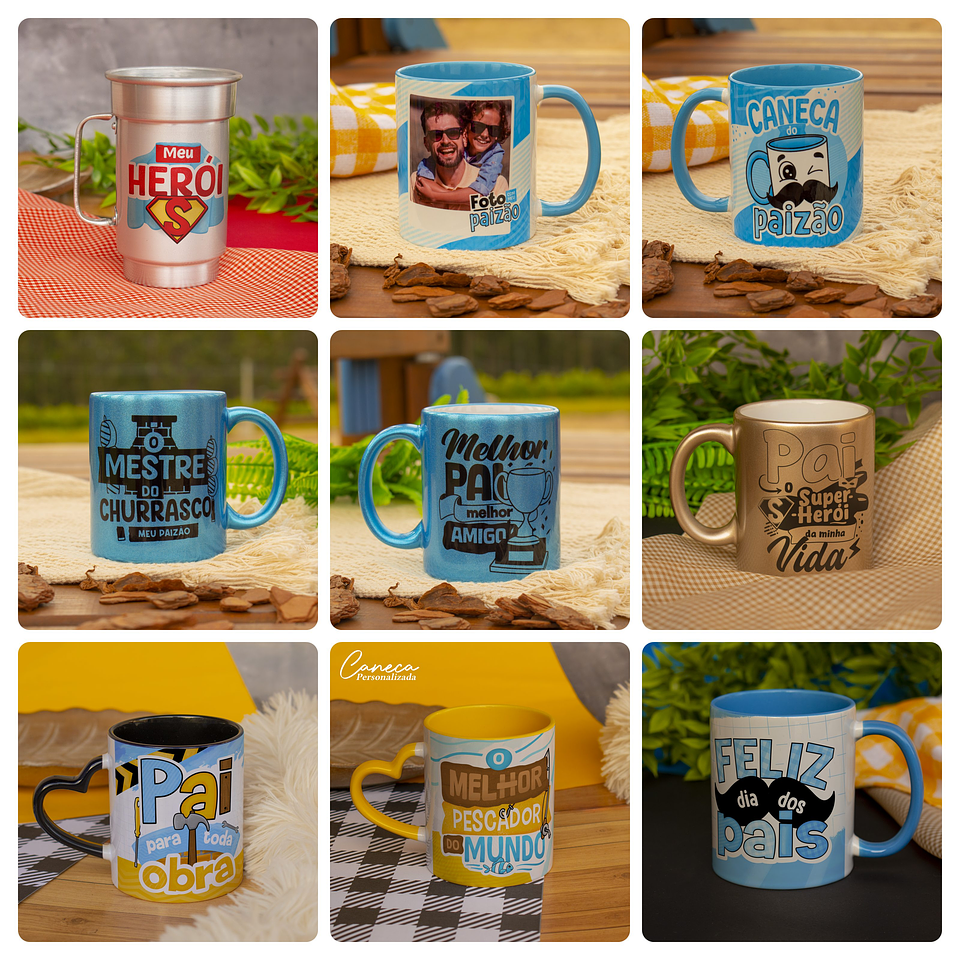 18 Artes para Caneca Dia dos Pais Arquivo em Jpg  4