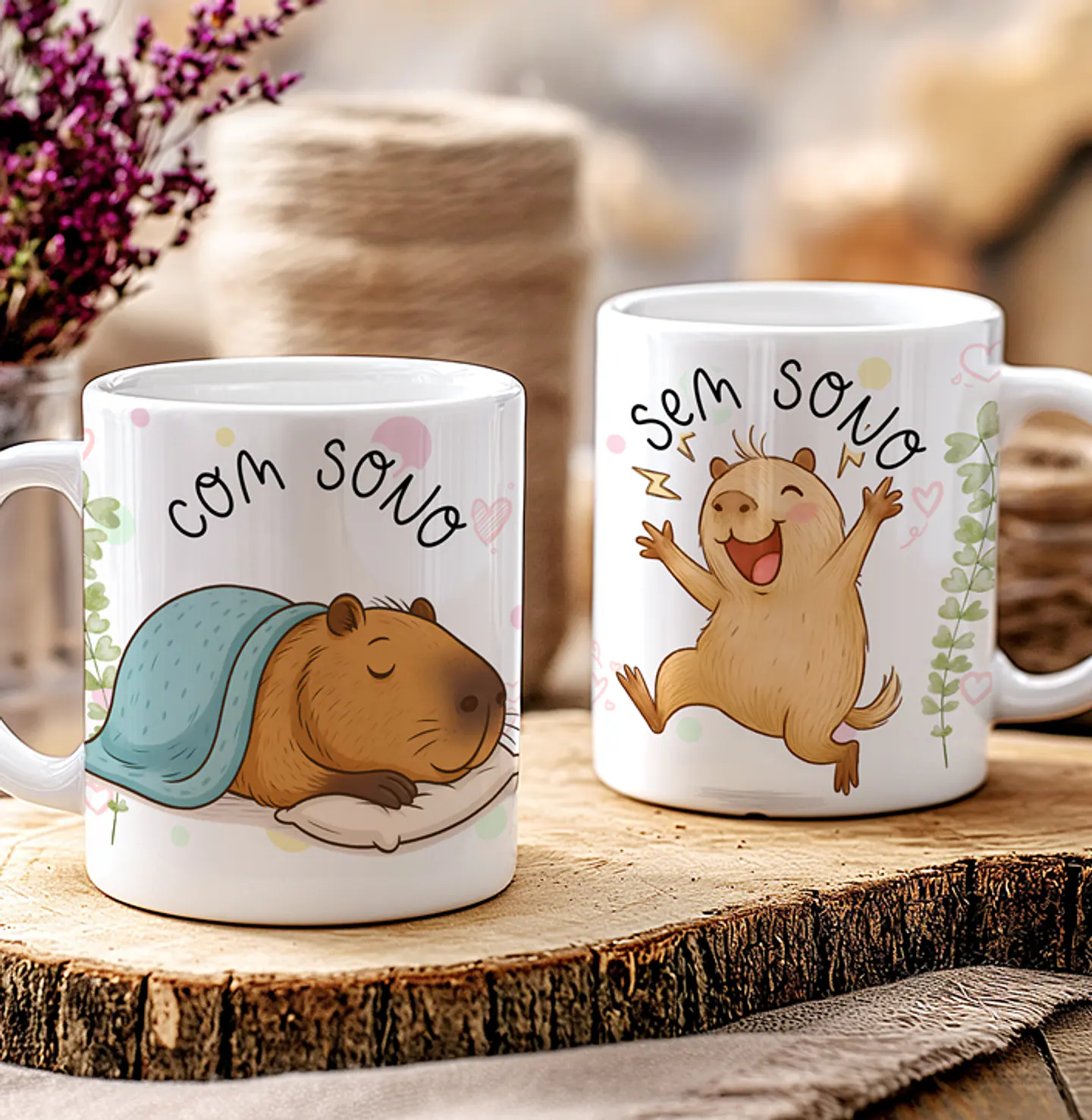 7 Artes Canecas Capivaras Fofas Irônica Arquivos em Jpg  7