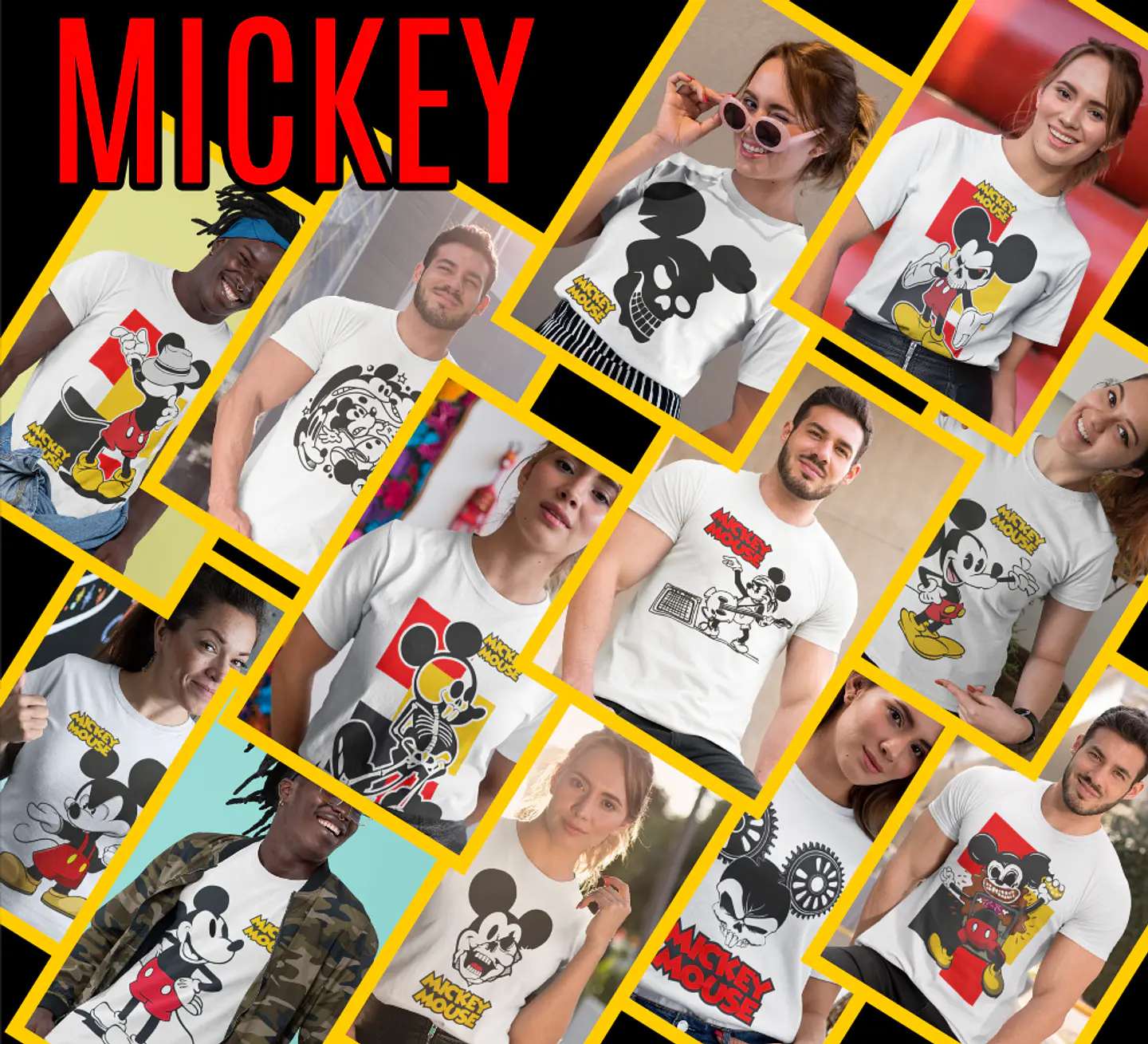 39 Artes para Camisa Mickey Arquivo em Png 2