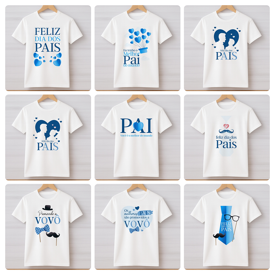 60 Artes para Caneca, Azulejo e Camisa Dia dos Pais Arquivo Editável 3