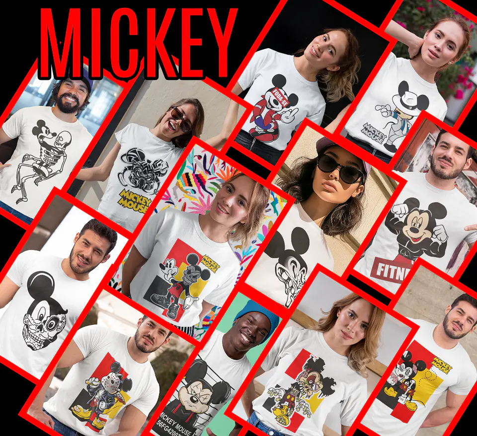 39 Artes para Camisa Mickey Arquivo em Png 5