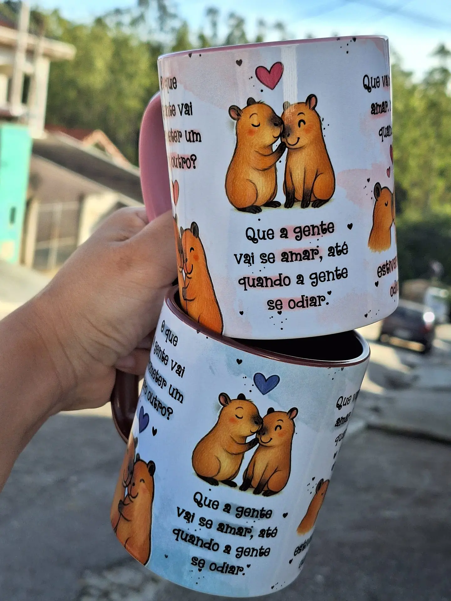 Arte para Caneca Oque a Gente vai Prometer um para o Outro - Capivara Arquivo em Jpg   2
