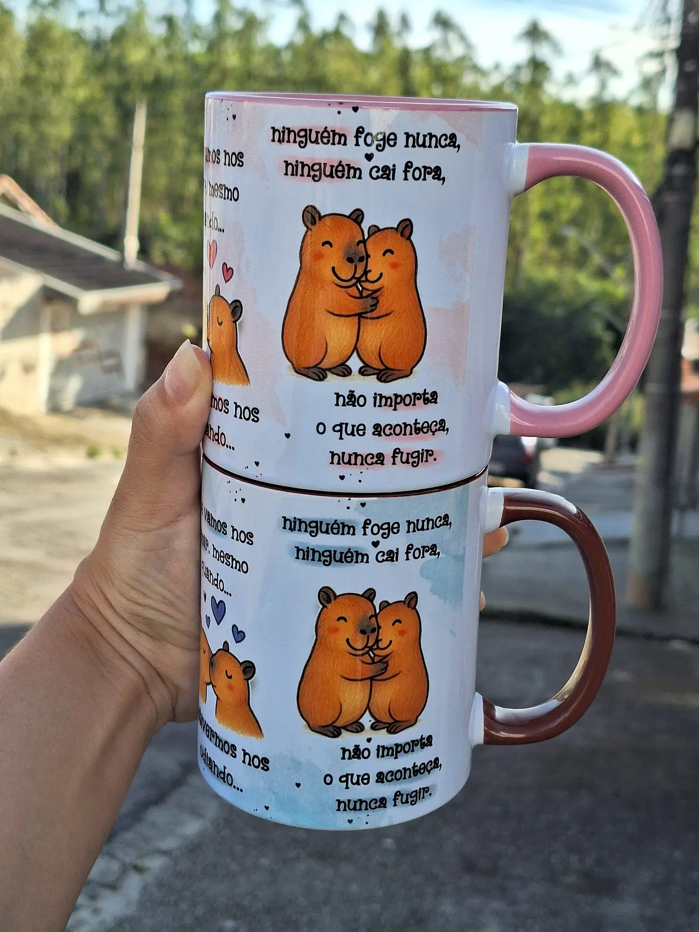 Arte para Caneca Oque a Gente vai Prometer um para o Outro - Capivara Arquivo em Jpg   3